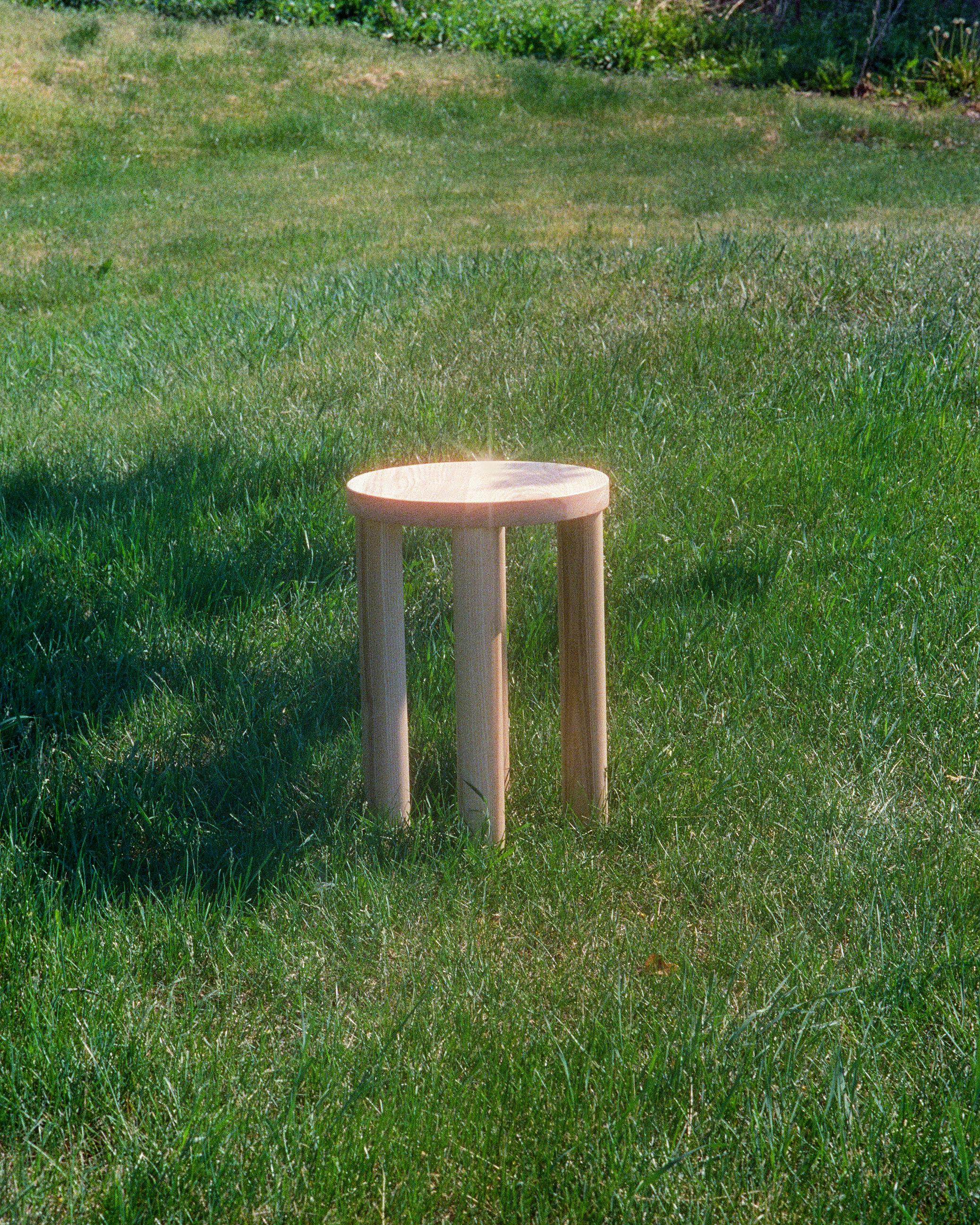 Hand-Crafted Layout Stool For Sale