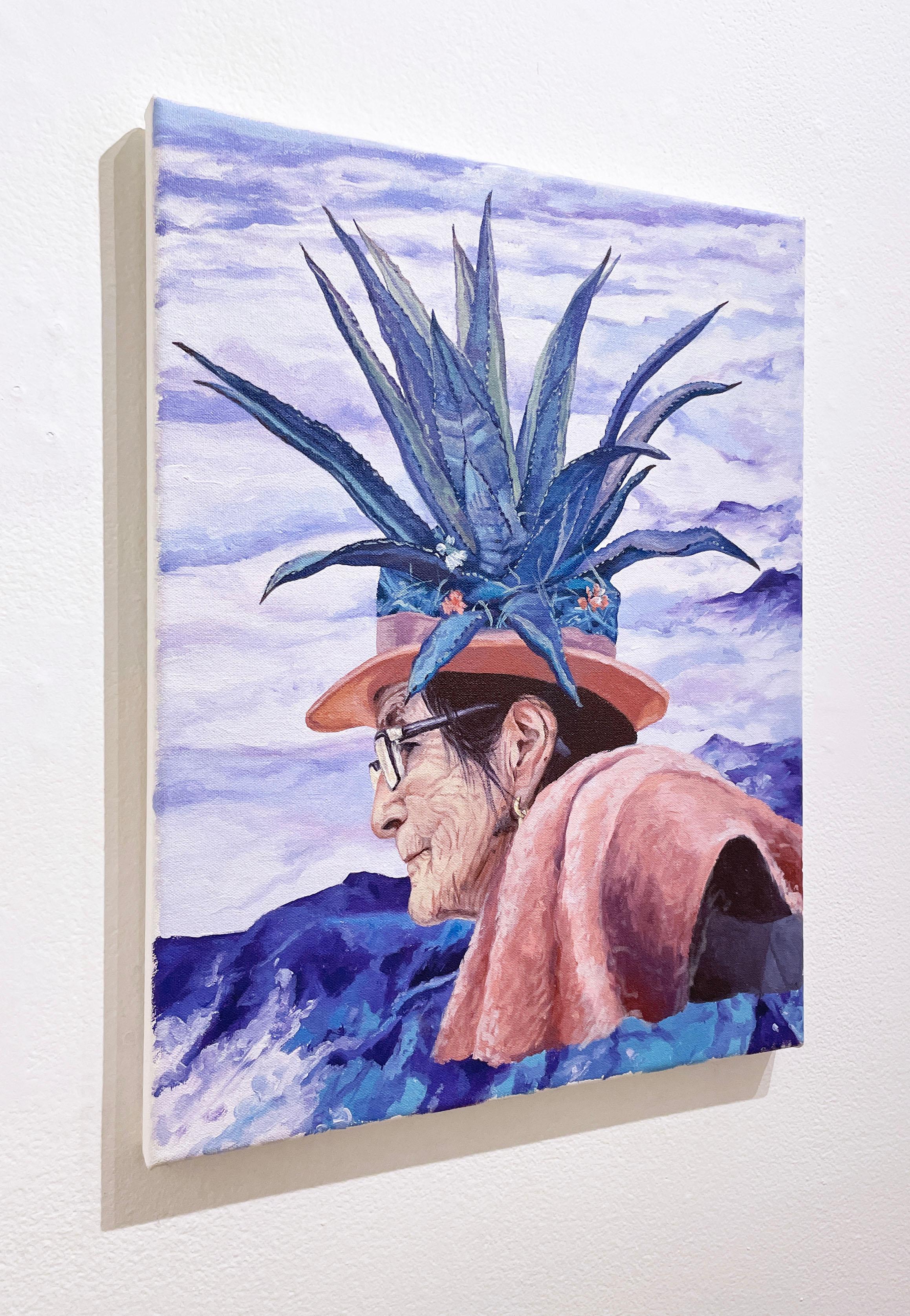 Maravillosa (2020) von LNY, Ölgemälde, figuratives, einheimisches Heilerporträt (Streetart), Painting, von Layqa Nuna Yawar