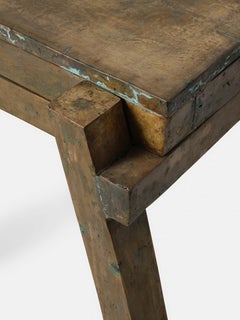 Lazaro Bronze Side Table By Ohla Studio