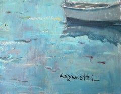 Impressionist Mediterranean Harbor Painting Port de la Selva Costa Brava Fishing