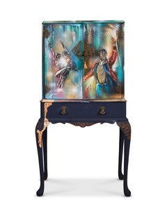 Showman circus - wooden Drinks Cabinet furniture Art on furniture