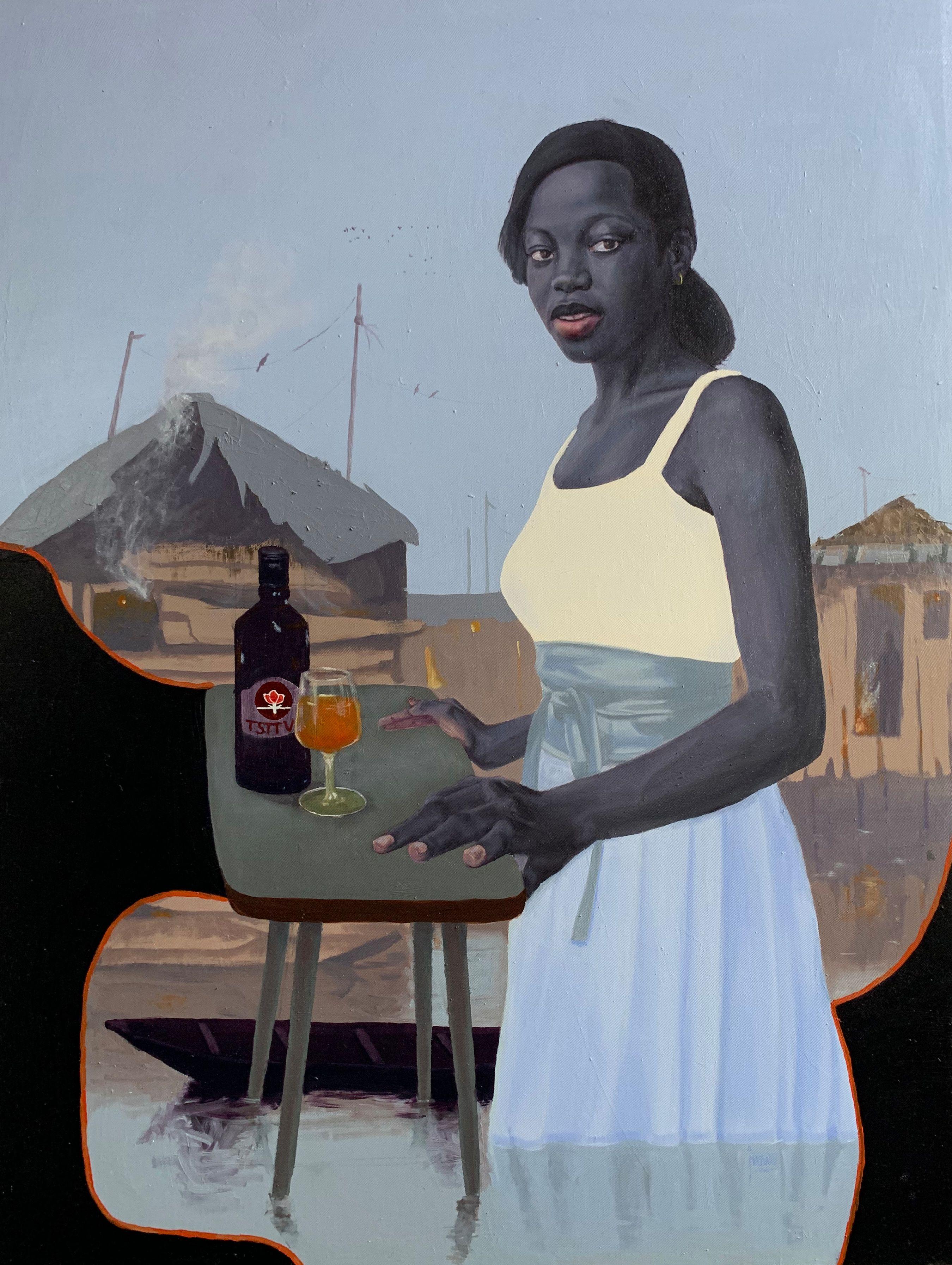 Portrait Painting di Lazarus Massavo - Entusiasmo