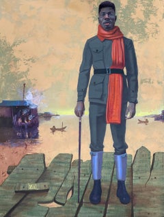 Solidarität - 21. Jahrhundert, Zeitgenössisch, Figuratives Porträt, Surrealismus, Afrika