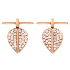 Lazarus Small Diamond 18 Karat Gold Stud Earring