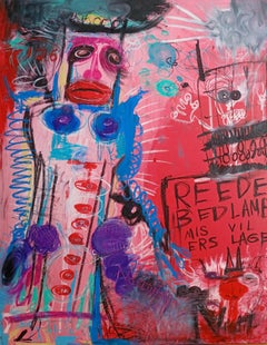 Cupid's Sour Luck  Contemporary Neo Expressionist Painting