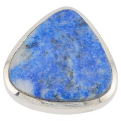 Lazurite silver ring, Lapis lazuli silver ring, size 8