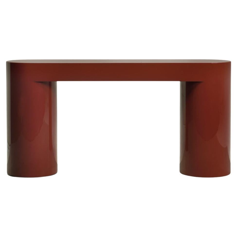 Lazy-O, Monolithic lacquered Console, Dainelli Studio for Somaschini, Italy For Sale