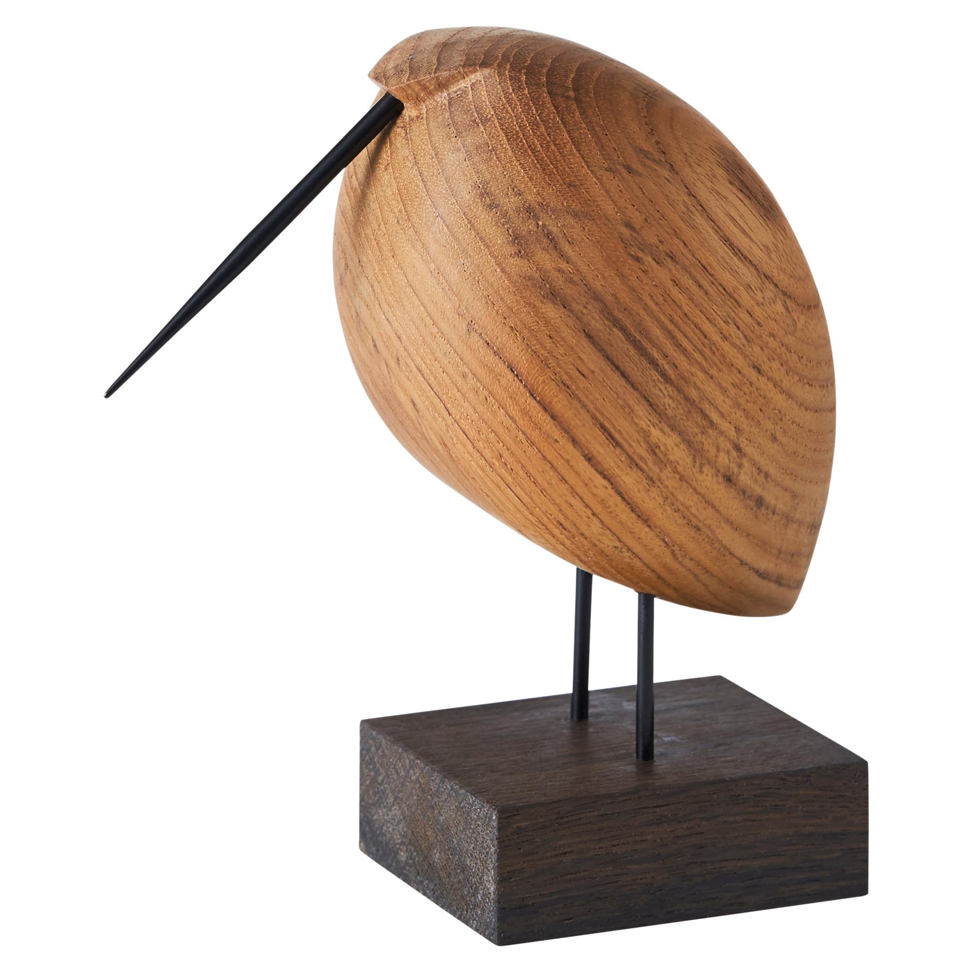 Lazy Snipe Beak Bird Teak Sculpture by Svend-Aage Holm-Sørensen for Warm Nordic