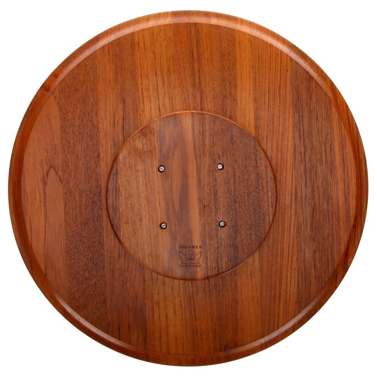 Lazy Susan Danish Modern Teak Serving Tray or Platter by Digsmed in