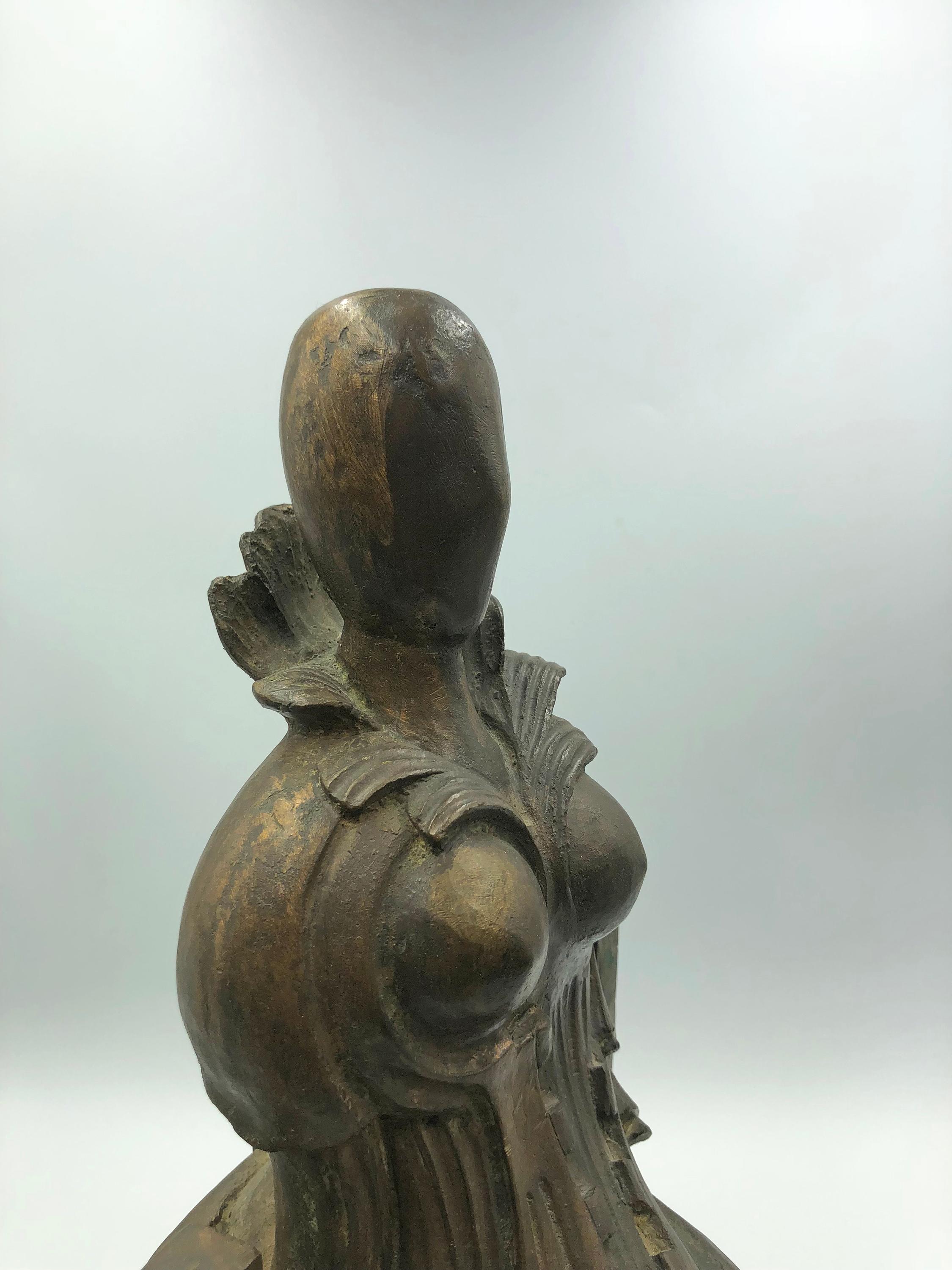 Regina inthronisiert (Moderne), Sculpture, von Lazzaro Donati