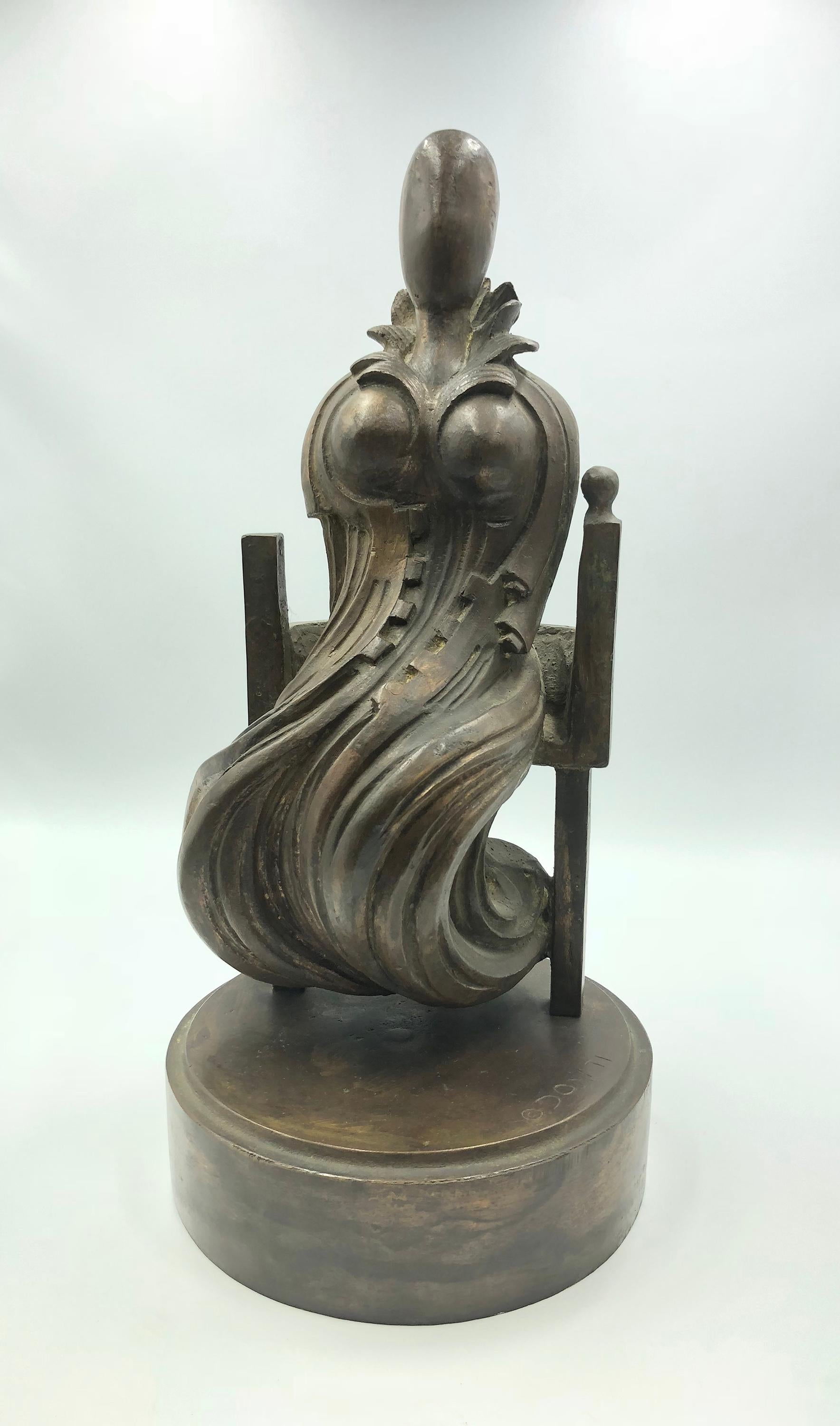 Lazzaro Donati Figurative Sculpture - Regina Enthroned