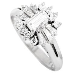 LB Exclusive 0.76 Carat Diamond Platinum Ring