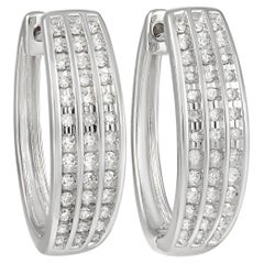 LB Exclusive 10K White Gold 0.65 Ct Diamond Earrings