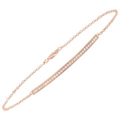 LB Exklusives Armband aus 14 Karat Roségold mit 0,25 Karat Diamanten