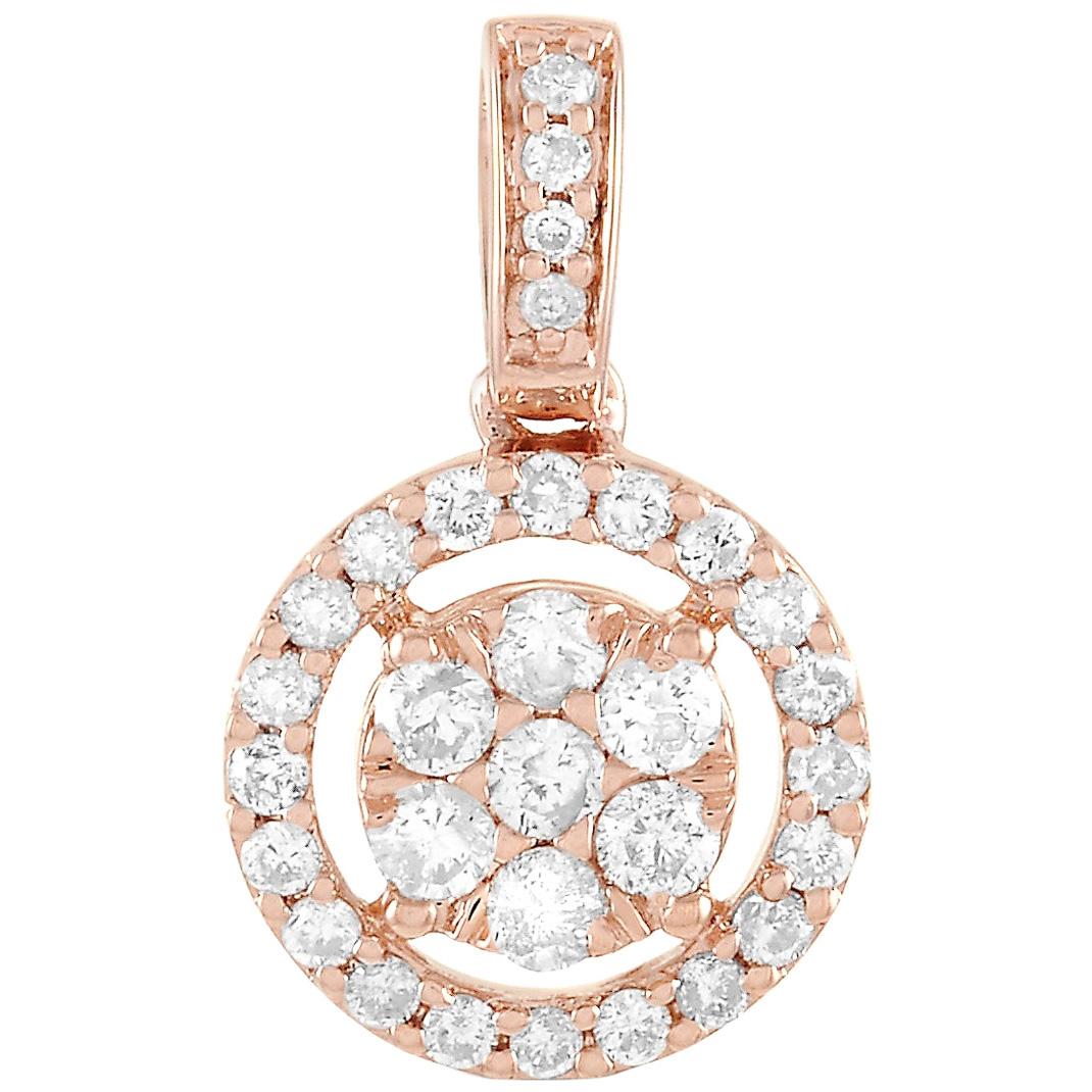 LB Exclusive 18 Karat Yellow Gold 0.20 Carat Diamond Pendant at 1stDibs