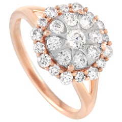 LB Exclusive 14 Karat Rose Gold 1.00 Carat Diamond Ring