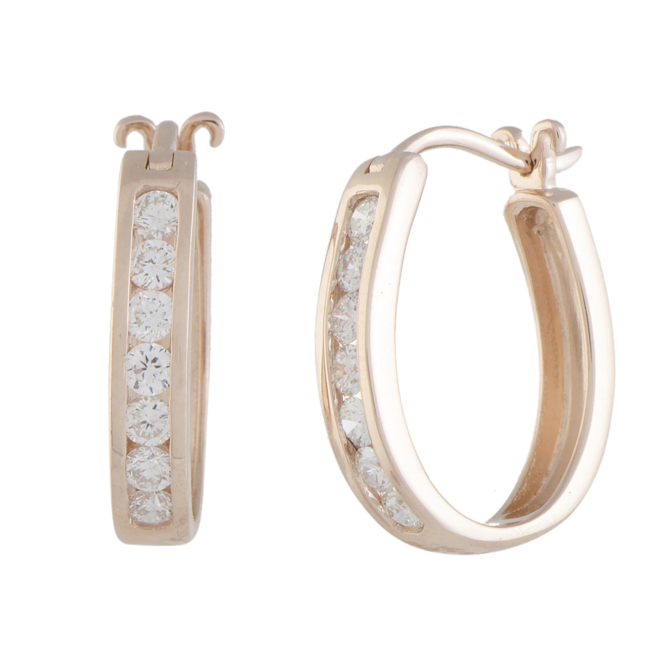 LB Exklusive ovaler Ring, LB Exklusive 14 Karat Roségold 0,50 Karat VS1 G Farbe Diamant im Zustand „Neu“ im Angebot in Southampton, PA