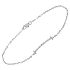 LB Exklusive 14 Karat Weißgold 0::10 Karat Diamant-Armband