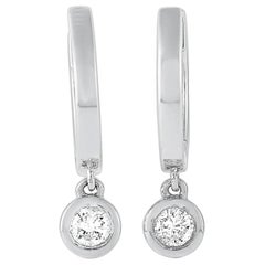 LB Exclusive 14 Karat White Gold 0.25 Carat Diamond Earrings