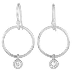 LB Exklusive Ohrringe aus 14 Karat Weißgold mit 0,32 Karat Diamanten
