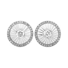 LB Exclusive 14 Karat White Gold .35 Carat VS1 G Color Diamond Stud Earrings