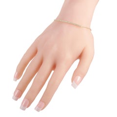 LB Exclusive Bracelet en or jaune 14 carats avec diamants de 0,25 carat