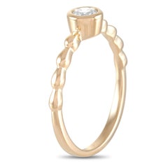 LB Exclusive 14 Karat Yellow Gold 0.25 Carat Diamond Ring