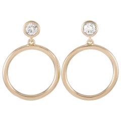 LB Exclusive 14 Karat Yellow Gold 0.31 Carat Diamond Earrings
