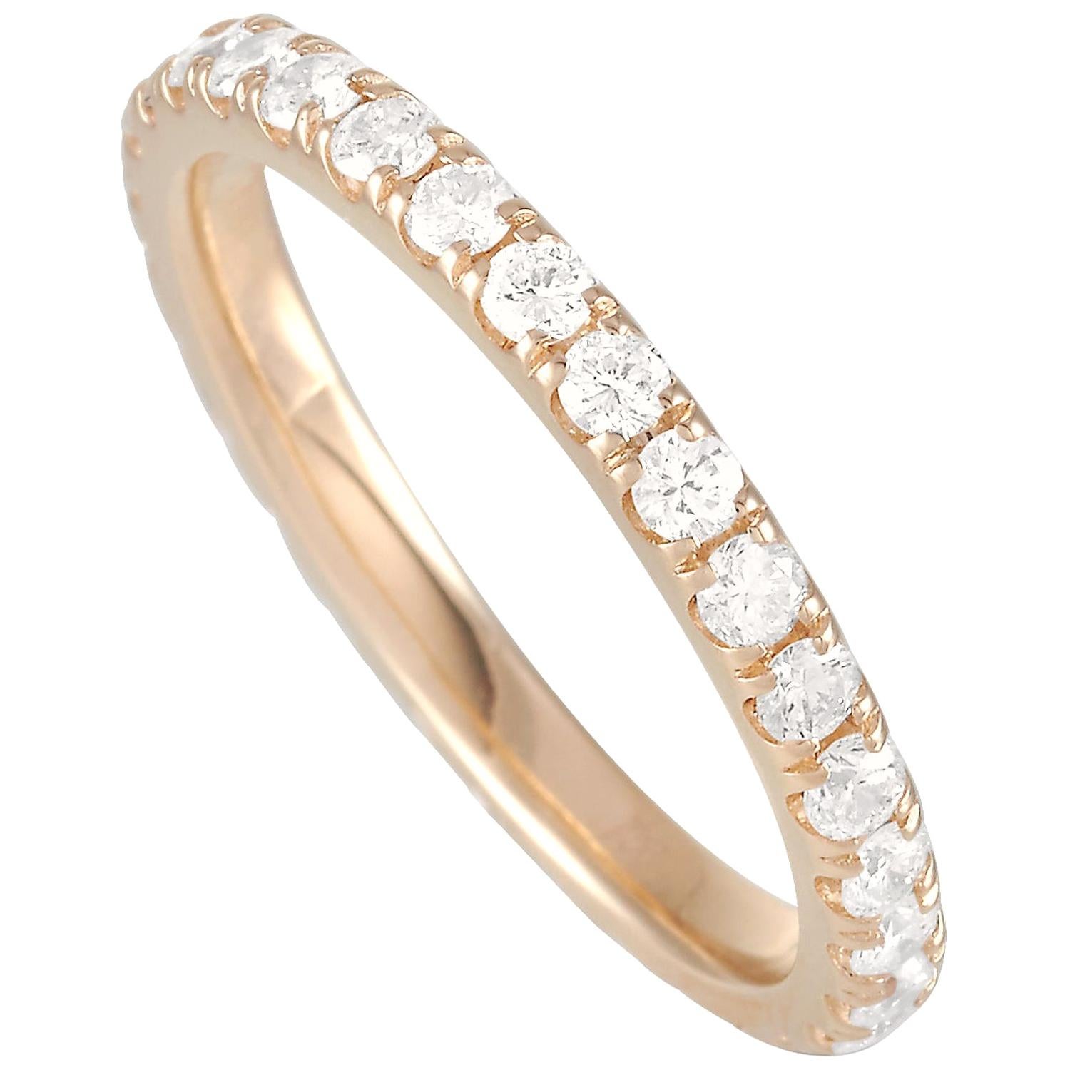 LB Exclusive 14 Karat Yellow Gold 1.03 Carat Diamond Ring