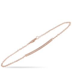 LB Exklusives Armband aus 14 Karat Rosgold mit 0,10 Karat Diamanten