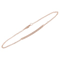 LB Exklusives Armband aus 14 Karat Rosgold mit 0,10 Karat Diamanten