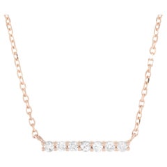 LB Exclusive 14K Rose Gold 0.10 Ct Diamond Necklace