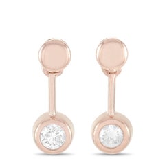 LB Exclusive 14K Rose Gold 0.16 Ct Diamond Earrings