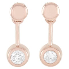 LB Exclusive 14K Rose Gold 0.16 Ct Diamond Earrings