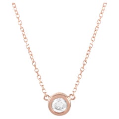 LB Exclusive 14K Rose Gold 0.20 Ct Diamond Pendant Necklace
