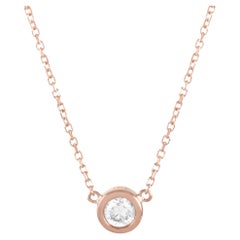 LB Exclusive 14K Rose Gold 0.20 Ct Diamond Pendant Necklace
