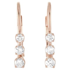 LB Exclusive 14K Rose Gold 0.25 Ct Diamond Earrings