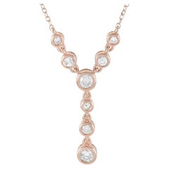 LB Exclusive 14K Rose Gold 0.25 Ct Diamond Necklace