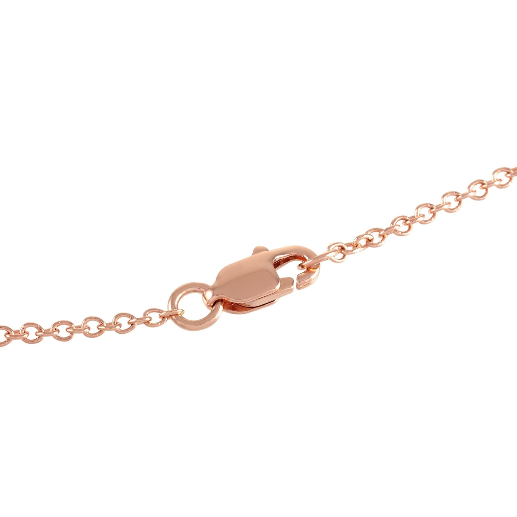 LB Exclusive 14K Rose Gold 0.37 Ct Diamond Bracelet In New Condition For Sale In Southampton, PA