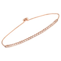 LB Exklusives Armband aus 14 Karat Roségold mit 0,37 Karat Diamanten