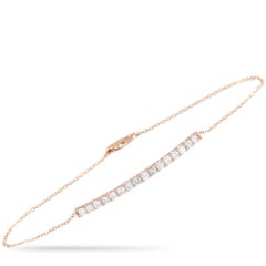LB Exklusives Armband aus 14 Karat Roségold mit 0,50 Karat Diamanten