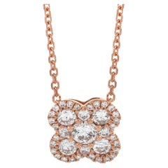LB Exklusive Halskette, 14 Karat Roségold 0,57 Karat Diamant