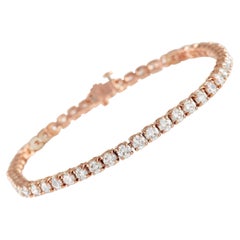 LB Exclusive 14K Rose Gold 8.21 Ct Diamond Tennis Bracelet