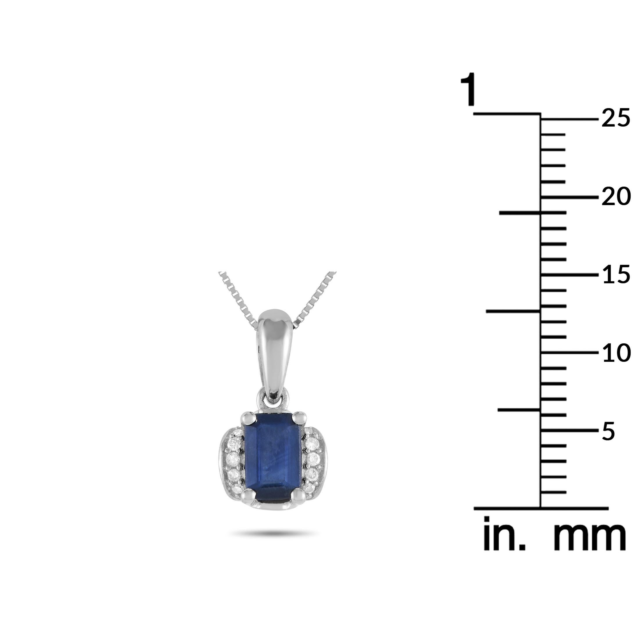 LB Exclusive Collana in oro bianco 14K con diamanti da 0,03 carati PD4-16049WSA In condizioni Nuovo in vendita a Southampton, PA
