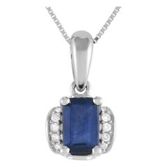 LB Exclusive Collar Colgante Oro Blanco 14K 0.03ct Diamante PD4-16049WSA