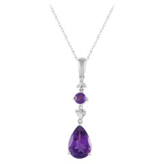 LB Exclusive Collana in oro bianco 14K con diamanti da 0,05 carati PD4-16247WAM