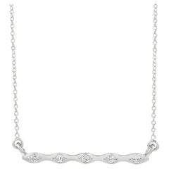 LB Exclusive 14K White Gold 0.06 Ct Diamond Necklace