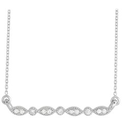 LB Exclusive 14K White Gold 0.07 Ct Diamond Necklace