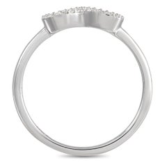LB Exclusive 14K White Gold 0.10 ct Diamond Infinity Ring