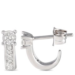 LB Exclusive 14K White Gold 0.10ct Diamond Earrings